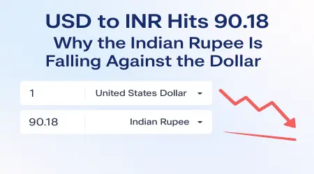 USD to INR Hits 90.18: Why the Indian Rupee Is Falling Against the Dollar in 2025